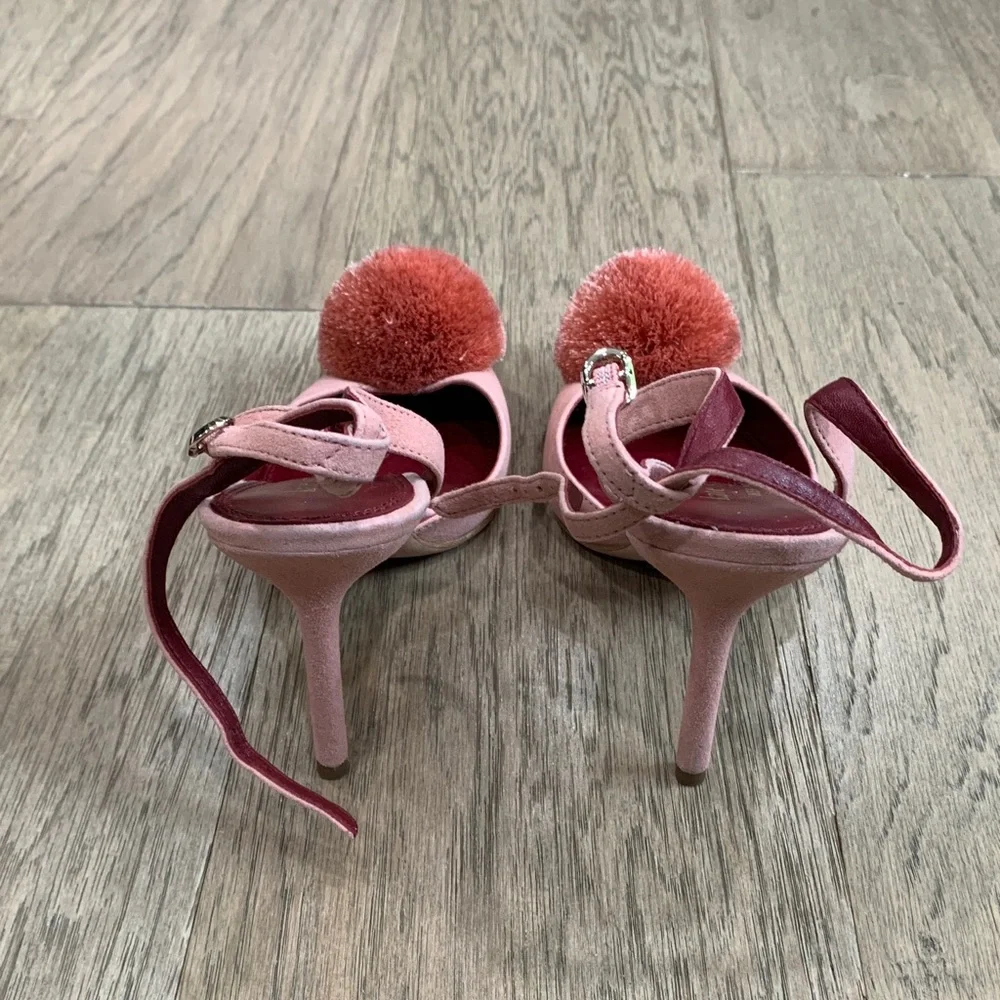 Kate Spade Amour Pom Pumps Dancer Pink Size 6.5 - Picture 3 of 10